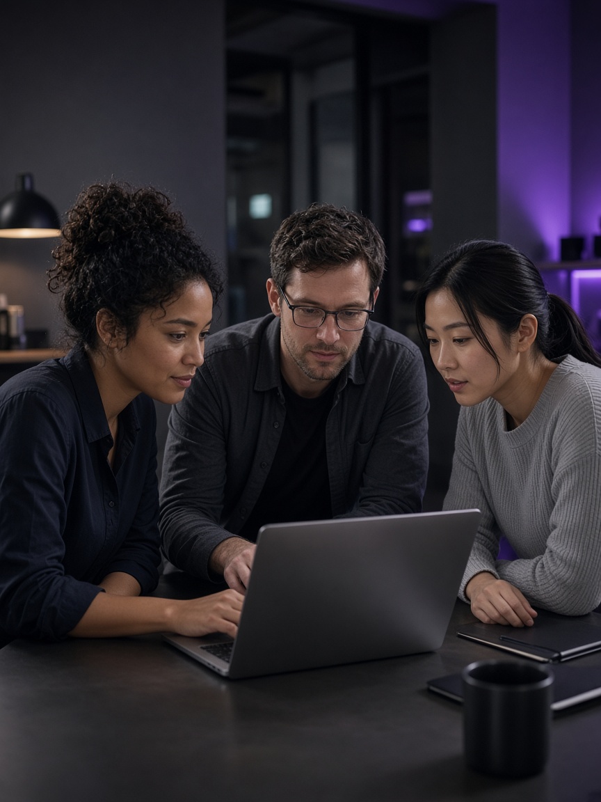 Developers collaborating on a project